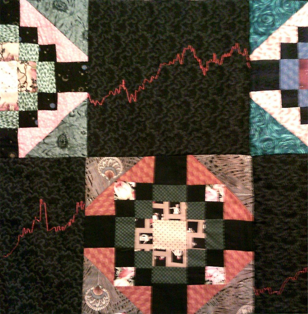 Wall Street Pattern Quilt (detail) - SAMPLE