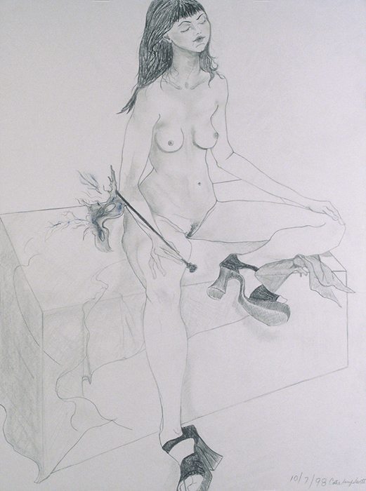 The Party Girl, Pencil drawing