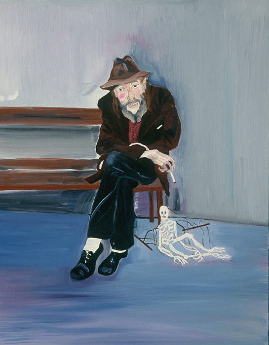 The Puppet Man of Seattle, Oil on canvas